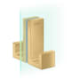 Axor Universal Rectangular Shower Door Handle Brushed Gold Optic