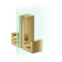 Axor Universal Rectangular Shower Door Handle Polished Gold Optic