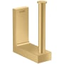 Axor Universal Rectangular Wall Mounted Euro Toilet Paper Holder Brushed Gold Optic