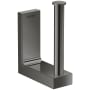 Axor Universal Rectangular Wall Mounted Euro Toilet Paper Holder Polished Black Chrome