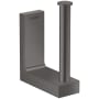 Axor Universal Rectangular Wall Mounted Euro Toilet Paper Holder Brushed Black Chrome