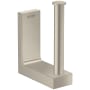 Axor Universal Rectangular Wall Mounted Euro Toilet Paper Holder Brushed Nickel
