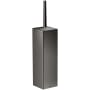 Axor Universal Rectangular Wall Mounted Toilet Brush Holder Polished Black Chrome