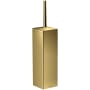 Axor Universal Rectangular Wall Mounted Toilet Brush Holder Polished Gold Optic
