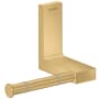 Axor Universal Rectangular Wall Mounted Euro Toilet Paper Holder Brushed Gold Optic