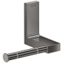 Axor Universal Rectangular Wall Mounted Euro Toilet Paper Holder Polished Black Chrome