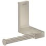 Axor Universal Rectangular Wall Mounted Euro Toilet Paper Holder Brushed Nickel