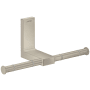 Axor Universal Rectangular Wall Mounted Euro Toilet Paper Holder Brushed Nickel