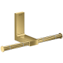 Axor Universal Rectangular Wall Mounted Euro Toilet Paper Holder Polished Gold Optic
