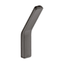 Axor Universal SoftSquare Single Robe Hook - Engineered in Germany, Limited Lifetime Warranty Brushed Black Chrome