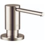 Axor Uno Deck Mounted Soap Dispenser with 16 oz Capacity - Engineered in Germany, Limited Lifetime Warranty Polished Nickel