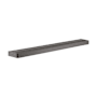 Axor Universal SoftSquare 35-1/4" Towel Bar and Rail for Bathroom Accessories - Engineered in Germany, Limited Lifetime Warranty Brushed Black Chrome