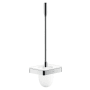 Axor Universal SoftSquare Toilet Brush for Wall Installation - Engineered in Germany, Limited Lifetime Warranty Chrome