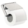 Axor Universal SoftSquare Toilet Paper Holder for Wall/Rail Installation - Engineered in Germany, Limited Lifetime Warranty Brushed Nickel