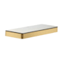 Axor Universal SoftSquare Shelf for Wall/Rail Installation - Engineered in Germany, Limited Lifetime Warranty Brushed Gold Optic