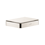 Axor Universal SoftSquare 5-7/8" Bathroom Shelf - Engineered in Germany, Limited Lifetime Warranty Polished Nickel