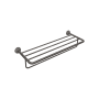Axor Universal Circular 24" Metal Towel Rack Brushed Black Chrome