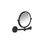 Axor Universal Circular 12-13/16" W x 10-1/8" H Modern Circular Metal Framed Bathroom Wall Mirror Matte Black