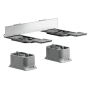Axor Universal SoftSquare Modular Adaptor for Accessories Installed on Universal Rail - Engineered in Germany, Limited Lifetime Warranty Chrome