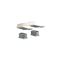 Axor Universal SoftSquare Modular Adaptor for Accessories Installed on Universal Rail - Engineered in Germany, Limited Lifetime Warranty Brushed Bronze