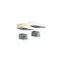 Axor Universal SoftSquare Modular Adaptor for Accessories Installed on Universal Rail - Engineered in Germany, Limited Lifetime Warranty Brushed Gold Optic