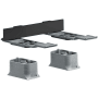 Axor Universal SoftSquare Modular Adaptor for Accessories Installed on Universal Rail - Engineered in Germany, Limited Lifetime Warranty Matte Black