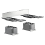 Axor Universal SoftSquare Modular Adaptor for Accessories Installed on Universal Rail - Engineered in Germany, Limited Lifetime Warranty Brushed Nickel