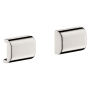 Axor Universal SoftSquare Back Cover for Universal Rails, Includes 2 - Engineered in Germany, Limited Lifetime Warranty Brushed Nickel