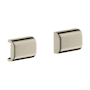 Axor Universal SoftSquare Back Cover for Universal Rails, Includes 2 - Engineered in Germany, Limited Lifetime Warranty Polished Nickel