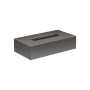Axor Universal Circular Free Standing Tissue Box Brushed Black Chrome