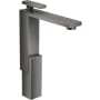 Axor Edge 1.2 GPM Single Hole Bathroom Faucet 280 Less Drain Assembly - Engineered in Germany, Limited Lifetime Warranty Polished Black Chrome