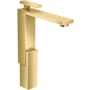 Axor Edge 1.2 GPM Single Hole Bathroom Faucet 280 Less Drain Assembly - Engineered in Germany, Limited Lifetime Warranty Polished Gold Optic