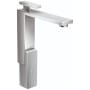 Axor Edge 1.2 GPM Single Hole Bathroom Faucet 280, Diamond Cut Less Drain Assembly - Engineered in Germany, Limited Lifetime Warranty Chrome