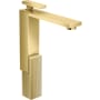 Axor Edge 1.2 GPM Single Hole Bathroom Faucet 280, Diamond Cut Less Drain Assembly - Engineered in Germany, Limited Lifetime Warranty Polished Gold Optic