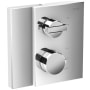 Axor Edge Thermostatic Valve Trim with Volume Control Less Rough In - Engineered in Germany, Limited Lifetime Warranty Chrome