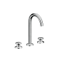 Axor ONE 1.2 GPM Widespread Bathroom Faucet Less Drain Assembly - Engineered in Germany, Limited Lifetime Warranty Chrome
