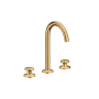 Axor ONE 1.2 GPM Widespread Bathroom Faucet Less Drain Assembly - Engineered in Germany, Limited Lifetime Warranty Brushed Gold Optic