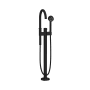 Axor ONE Floor Mounted Tub Filler with 1.75 GPM Handshower Less Rough In - Engineered in Germany, Limited Lifetime Warranty Matte Black