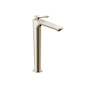 Axor Citterio C 1.2 GPM Vessel Single Hole Bathroom Faucet with Cubic Cut Handles and Cool Start - Less Drain Assembly Polished Nickel