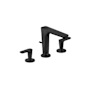 Axor Citterio C 1.2 GPM Widespread Bathroom Faucet with Pop-Up Drain Assembly Matte Black