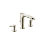 Axor Citterio C 1.2 GPM Widespread Bathroom Faucet with Pop-Up Drain Assembly Polished Nickel