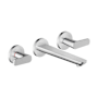 Axor Citterio C 1.2 GPM Wall Mounted Widespread Bathroom Faucet - Less Drain Assembly and Rough In Chrome