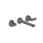 Axor Citterio C 1.2 GPM Wall Mounted Widespread Bathroom Faucet - Less Drain Assembly and Rough In Brushed Black Chrome