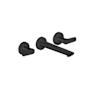 Axor Citterio C 1.2 GPM Wall Mounted Widespread Bathroom Faucet - Less Drain Assembly and Rough In Matte Black