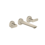 Axor Citterio C 1.2 GPM Wall Mounted Widespread Bathroom Faucet - Less Drain Assembly and Rough In Brushed Nickel
