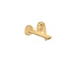 Axor Citterio C 1.2 GPM Wall Mounted Mini-Widespread Bathroom Faucet with Cubic Cut Handles - Less Drain Assembly and Rough In Brushed Gold Optic