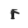 Axor Citterio C 1.5 GPM Single Hole Bidet Faucet with 1 Lever Handle Cubic Cut and a Pop-Up Drain Assembly Matte Black