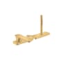 Axor Citterio C Deck Mounted Roman Tub Filler with Built-In Diverter, Hand Shower and Cubic Cut Handle - Less Rough In Brushed Gold Optic
