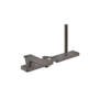 Axor Citterio C Deck Mounted Roman Tub Filler with Built-In Diverter, Hand Shower and Cubic Cut Handle - Less Rough In Brushed Black Chrome