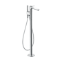 Axor Citterio C Floor Mounted Tub Filler with Built-In Diverter and Hand Shower - Less Rough In Chrome